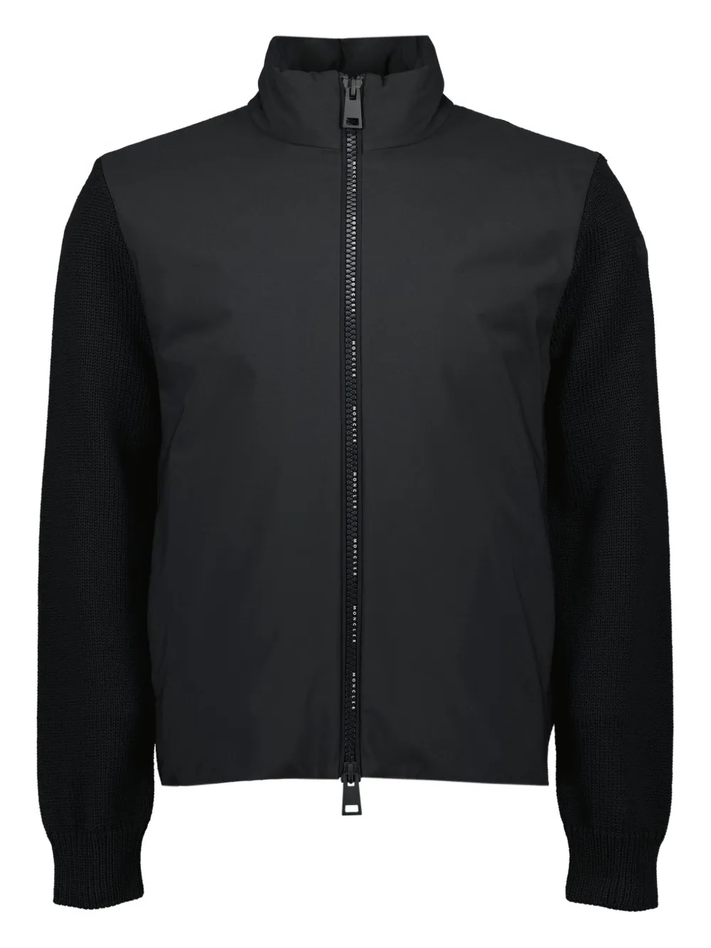 

Кардиган на молнии с длинными рукавами MONCLER, черный