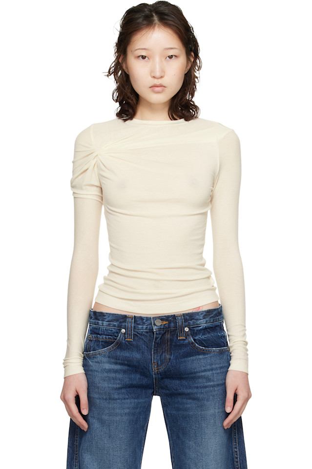 

Agolde Футболка с длинным рукавом Off-White Lissa