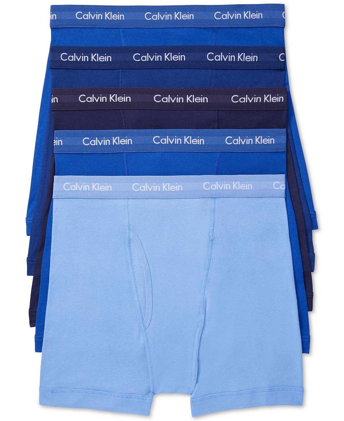 

Мужские классические трусы-боксеры из хлопка, 5 шт., нижнее белье Calvin Klein