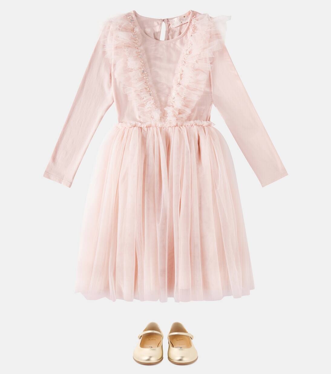 Платье из джерси и тюля Tiny Dancer Tutu Du Monde, цвет blush — фото 2