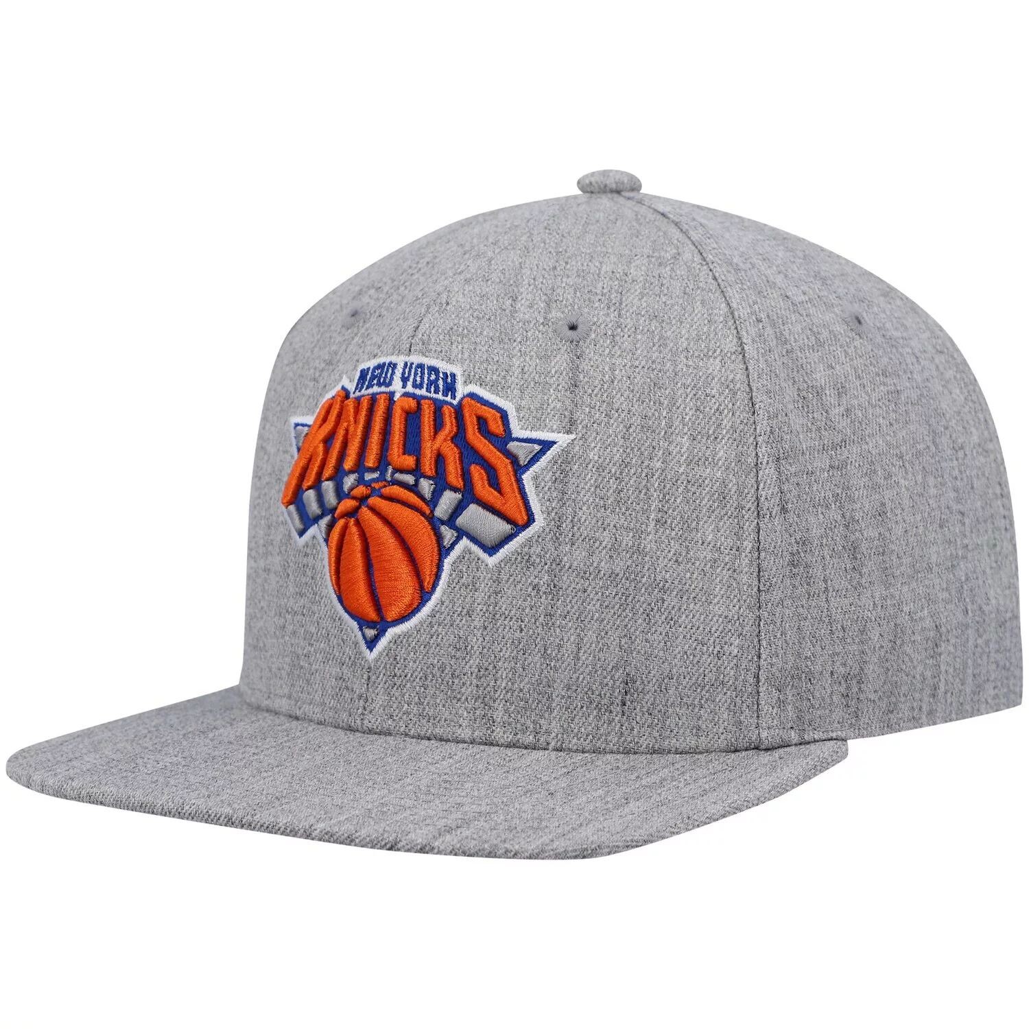 

Мужская кепка Mitchell & Ness Heathered Grey New York Knicks 2.0 Snapback