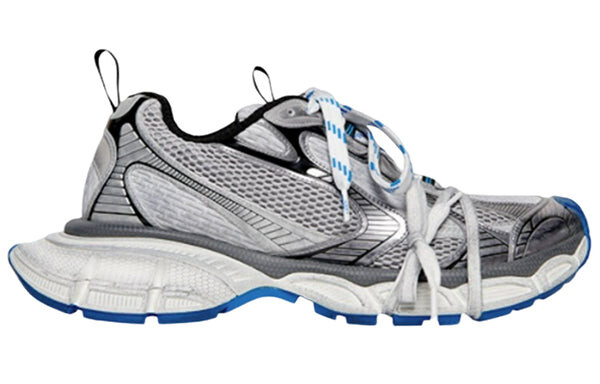 Кроссовки 3xl sneakers ' grey, white and blue mesh and polyurethane' Balenciaga, серый — фото 2