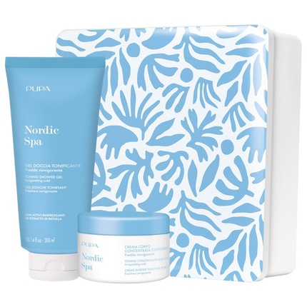 

Pupa Nordic Spa Kit 2 с тонизирующим гелем для душа 300 мл и тонизирующей ароматизированной водой 150 мл Pupa Milano