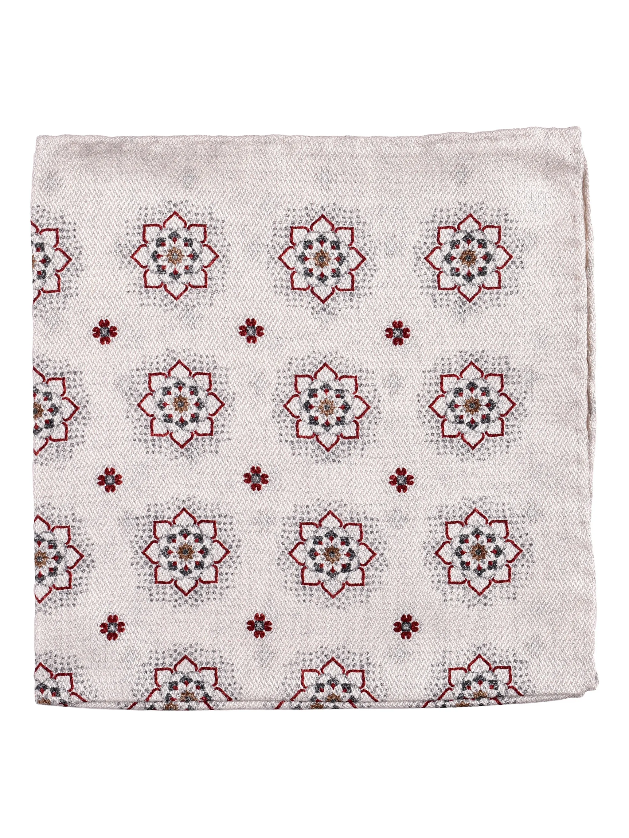 

Шелковый платок-паше с цветочным узором Brunello Cucinelli, белый