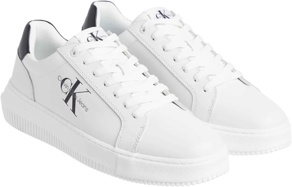 Мужские кеды Calvin Klein Chunky Cupsole Mono Lth, белый — фото 2