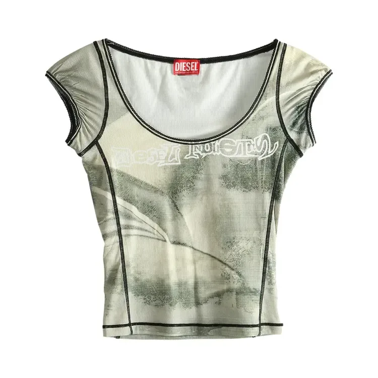Майка Diesel T-ICATY, серая