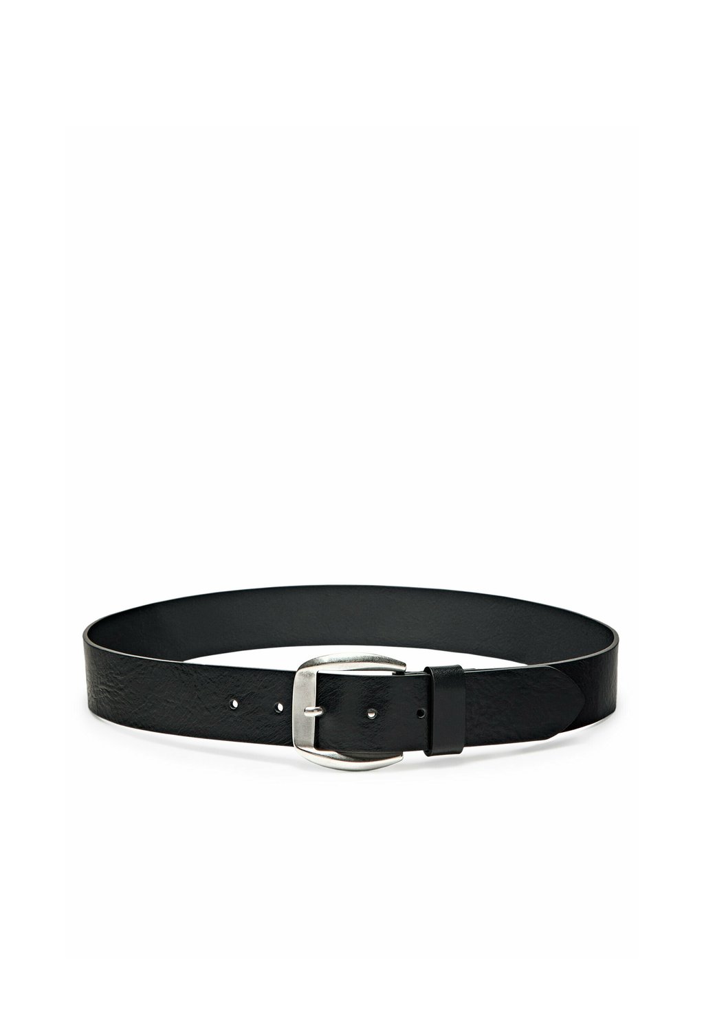 

Пояс WITH SQUARE BUCKLE Massimo Dutti, черный