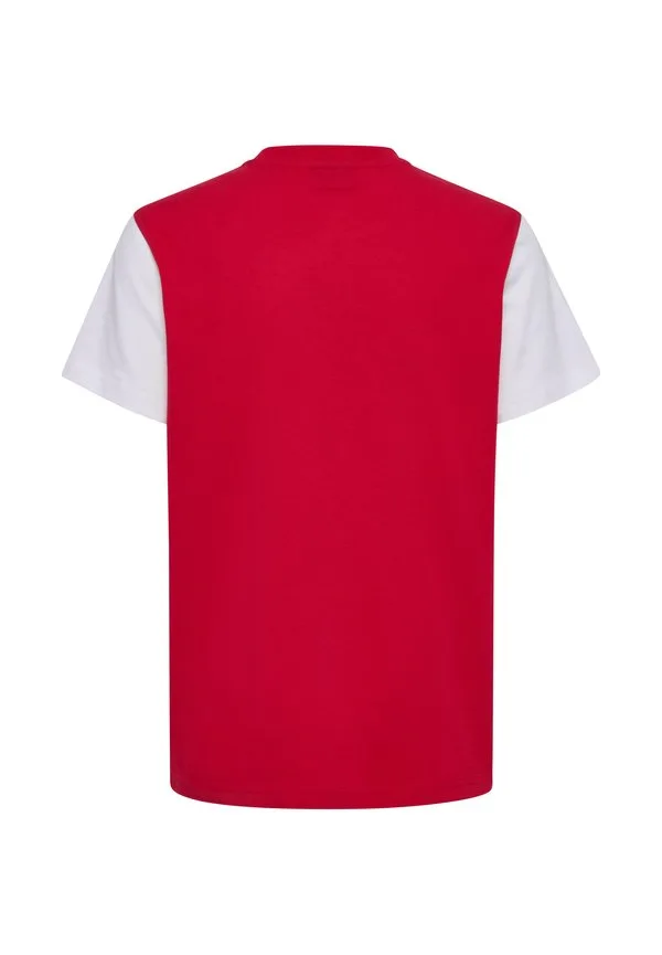 Футболка hummel dbu 26 fan красно-белая ss детская с принтом Hummel, Tango Red White — фото 2