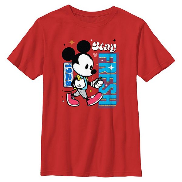 

Футболка с принтом Mickey Mouse для мальчиков 6-20 Disney, Red