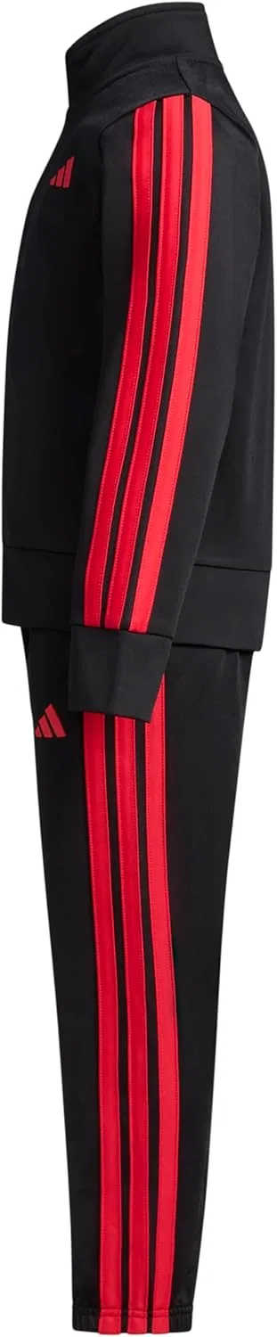 Детский спортивный костюм adidas, куртка и брюки, Black/Red — фото 3