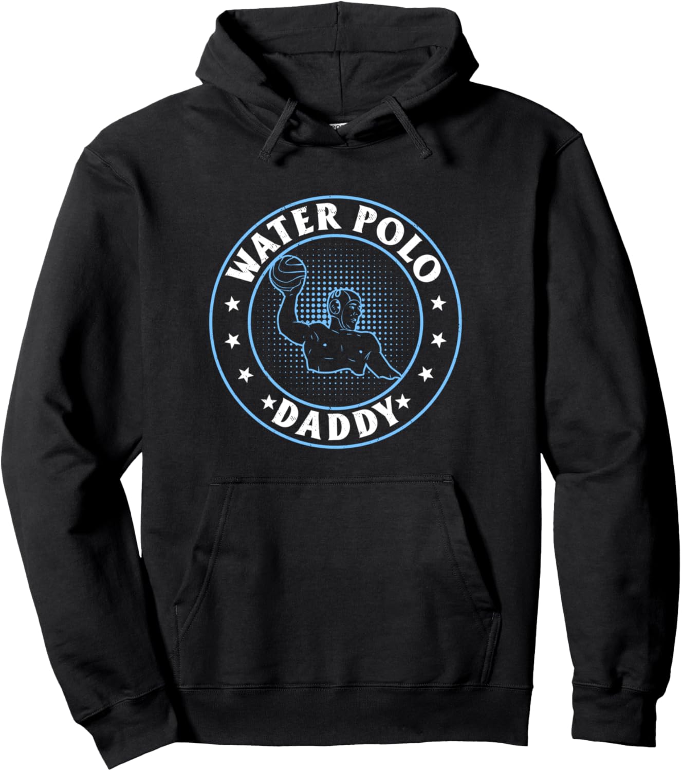 

Игрок в водное поло, отец игрока в водное поло, толстовка Waterpolo Dad, черный