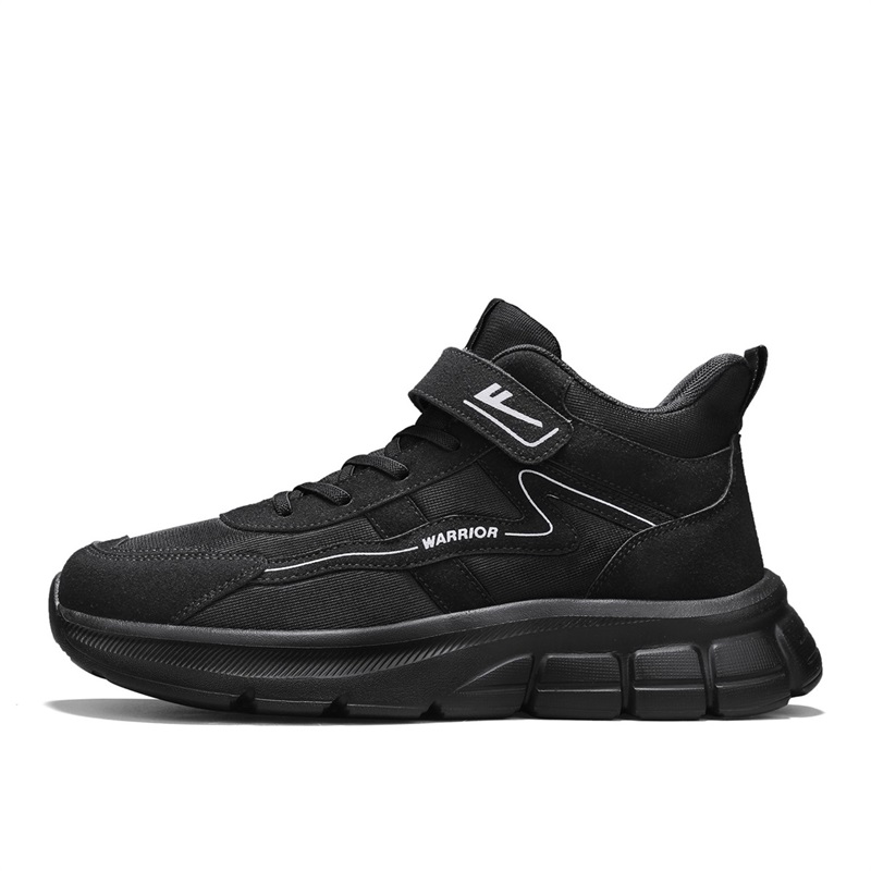 

WARRIOR Мужские черные низкие повседневные кроссовки Cushioning Abrasion Resistant Coverage