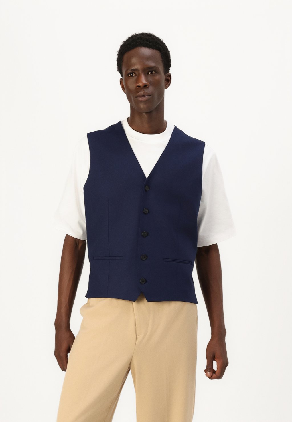 

Элегантный жилет JPRTHEO Jack & Jones PREMIUM, темно-синий