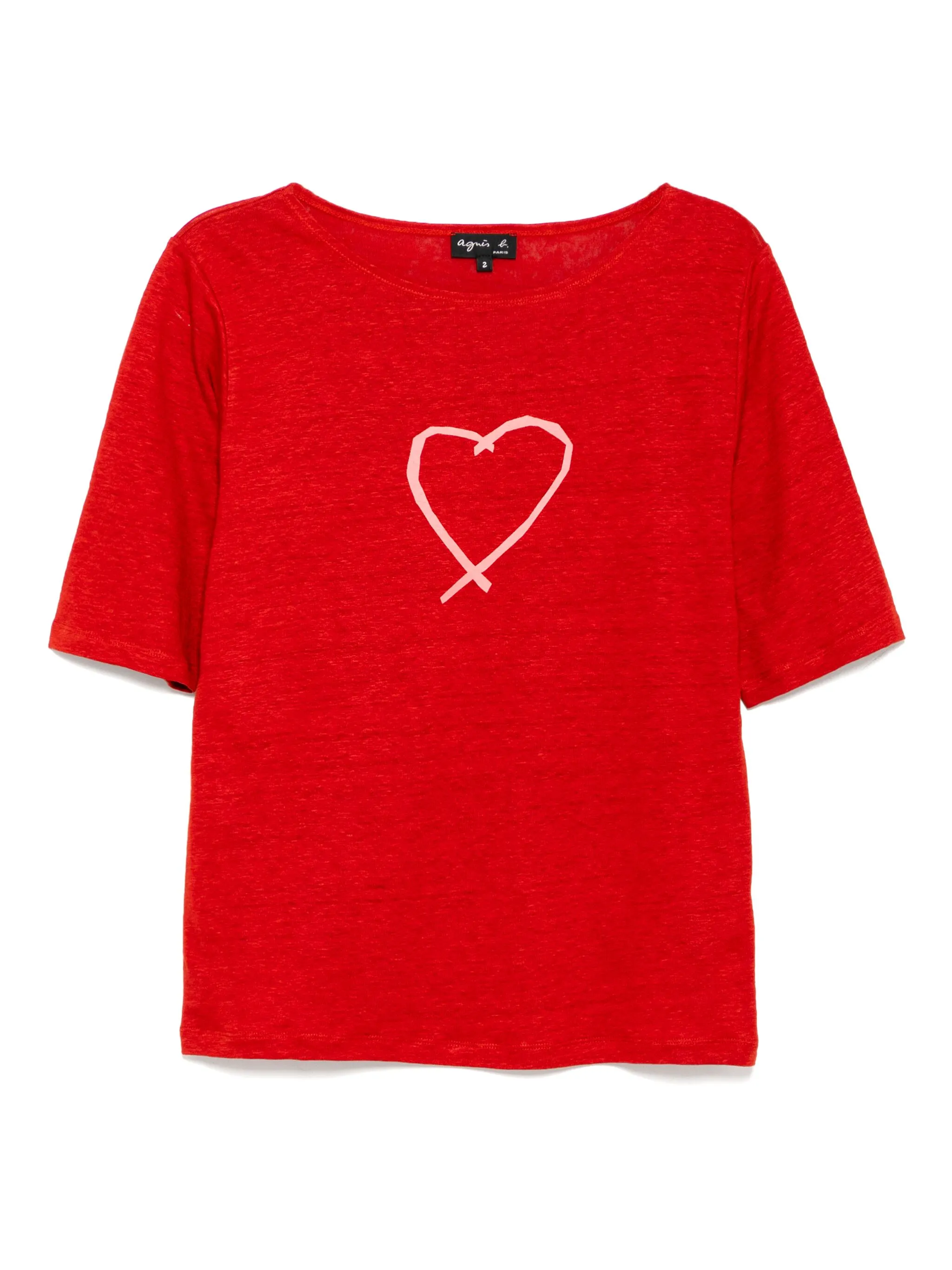 

Футболка Sarajevo с принтом Agnès B., красный