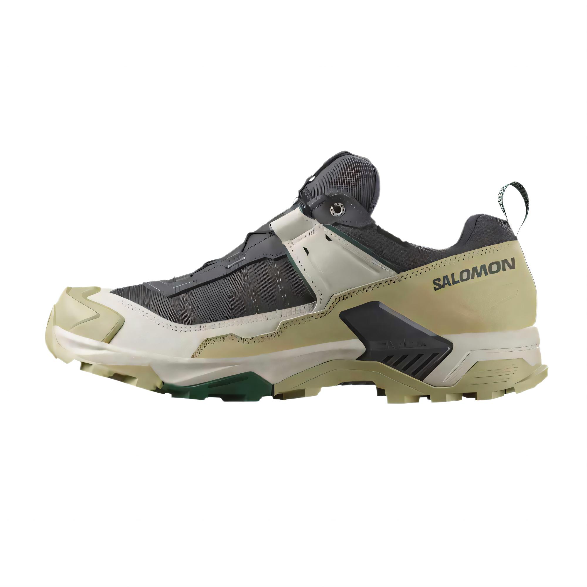 

SALOMON Мужские кроссовки для походов X ULTRA 5 Low Top, серо-зеленые