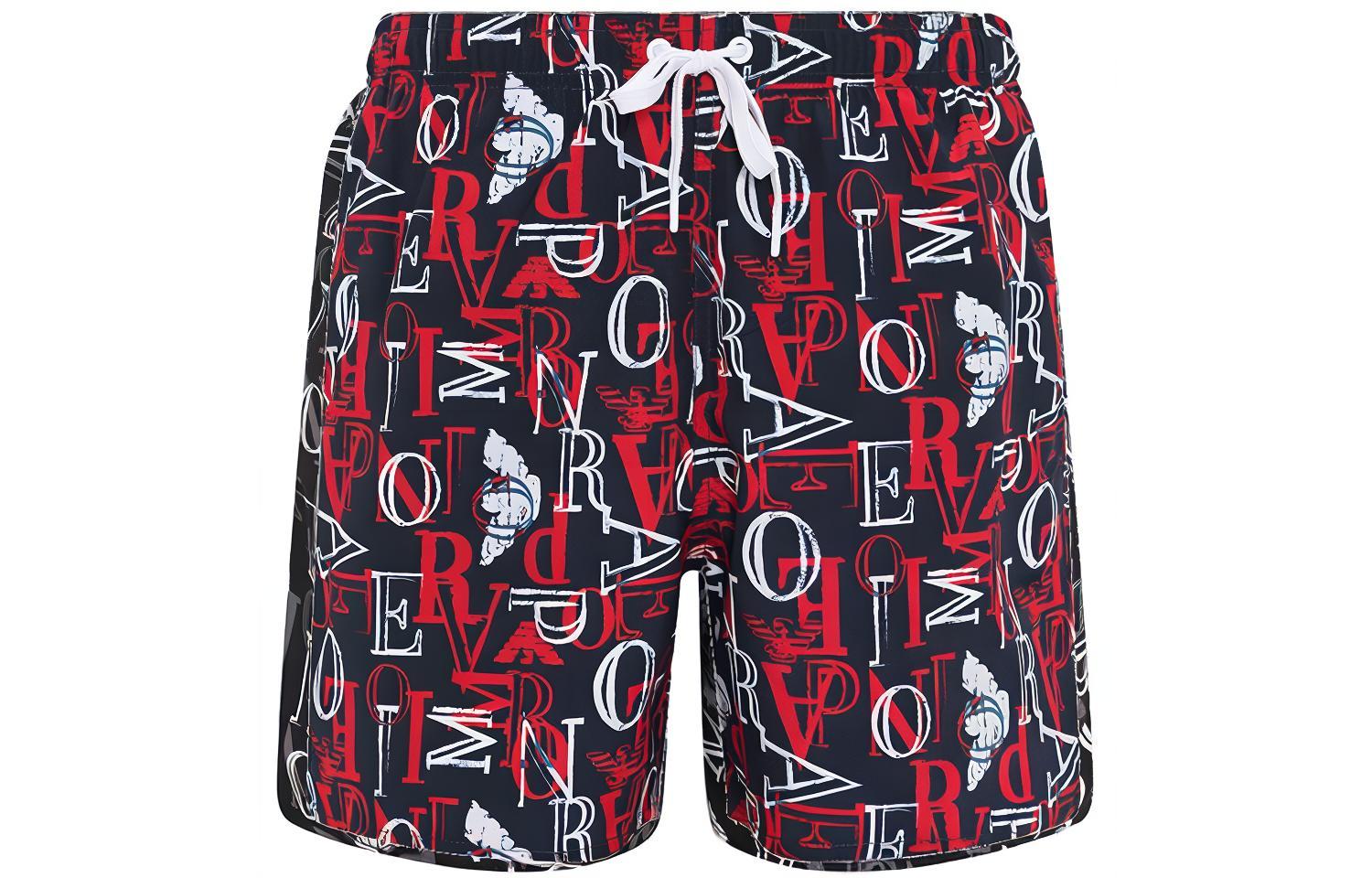 

EMPORIO ARMANI Красные повседневные шорты мужские SS23