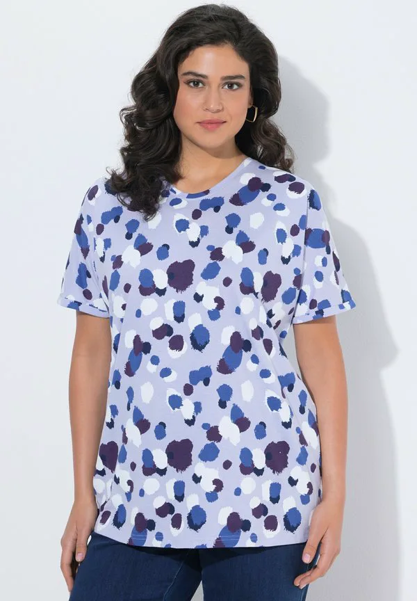 

Rundhals, halbarm/// футболка с принтом Ulla Popken, Lavender, Розовый, Rundhals, halbarm/// футболка с принтом Ulla Popken, Lavender