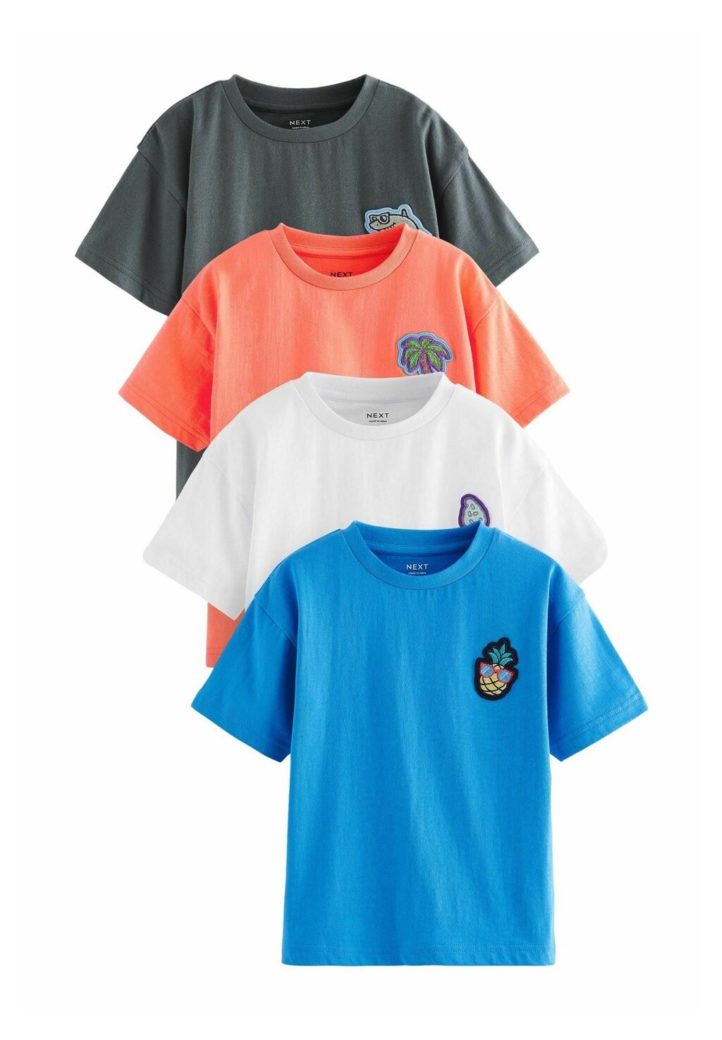 

Комплект футболка с принтом CHARACTER SHORT SLEEVES Next, 4 предмета, мультиколор