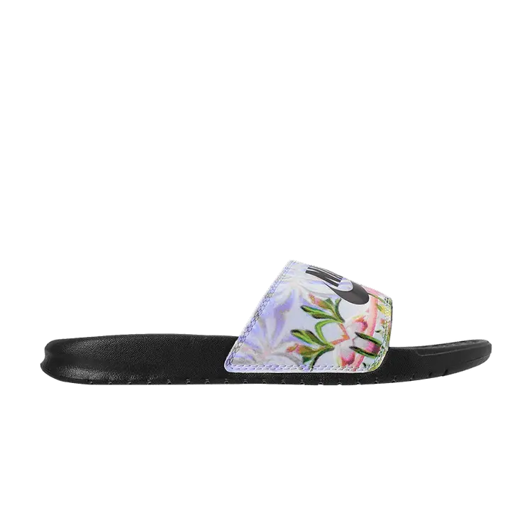 Сандалии Nike Wmns Benassi Slide 'Floral Print', черный
