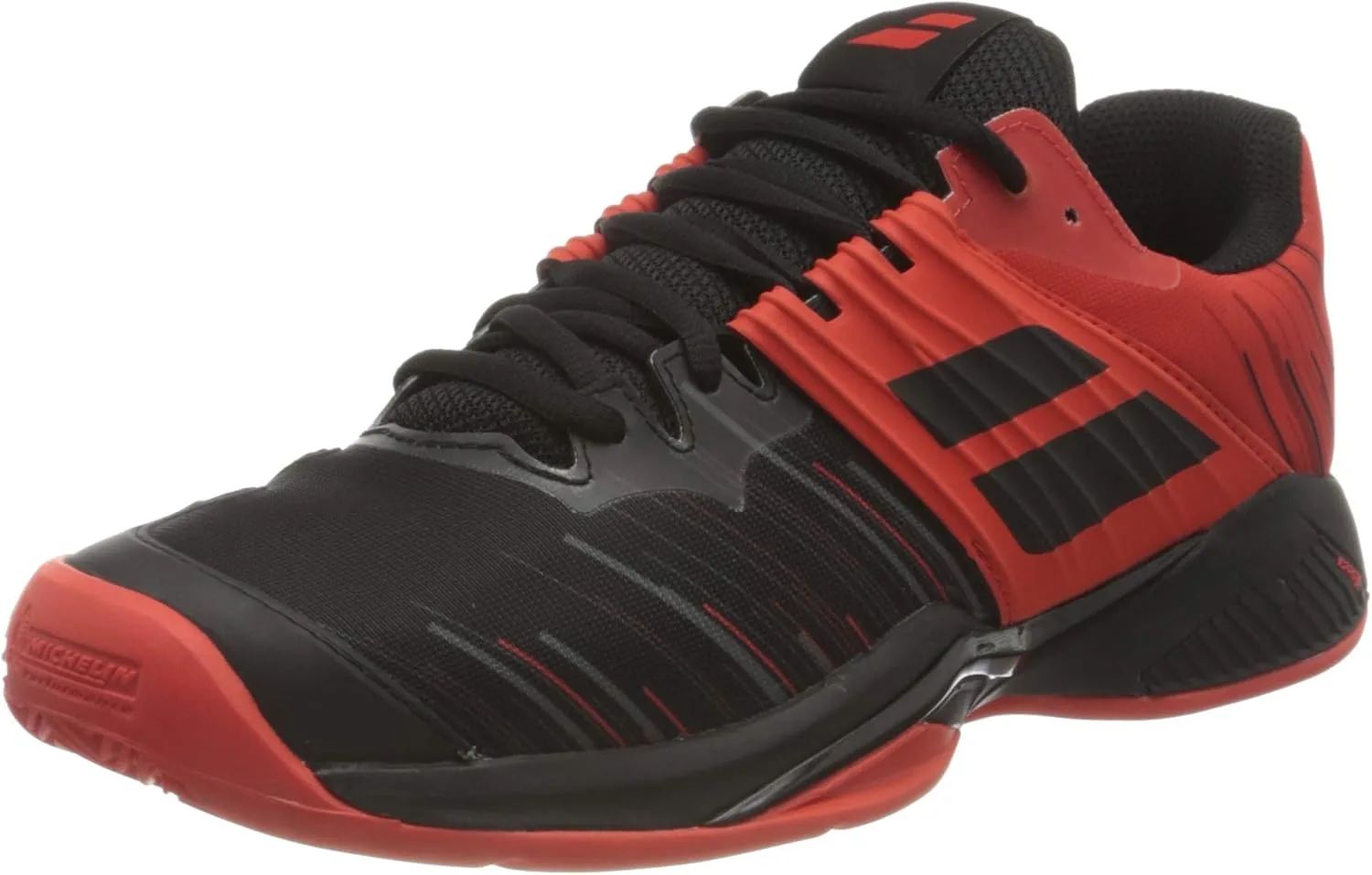 Мужские теннисные кроссовки Babolat Propulse Fury для пехотинцев, черный/красный