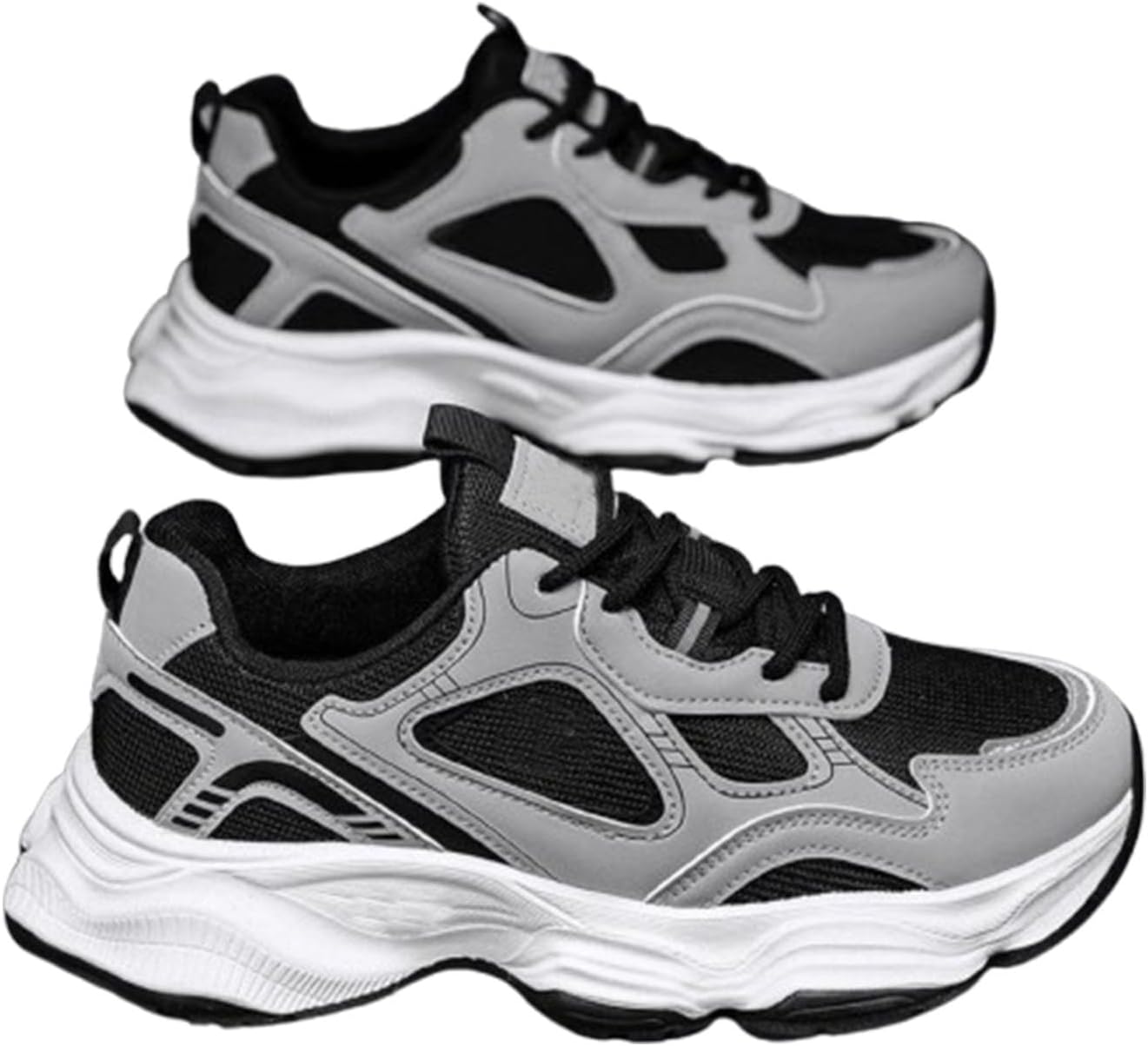 

Мужские кроссовки для бега, мужские кеды с амортизационной поддержкой, мужские теннисные кроссовки для ходьбы и спортивного повседневного ношения Generic, черный