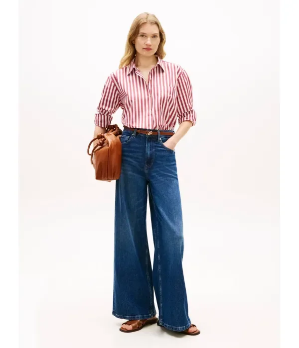 Рубашка oversize fit Tommy Hilfiger, красный — фото 2