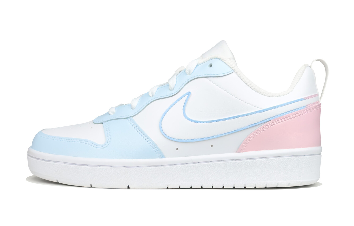 

Кроссовки Nike Court Borough Skateboarding Shoes Women's Low-top Blue/White/Pink, синий/розовый