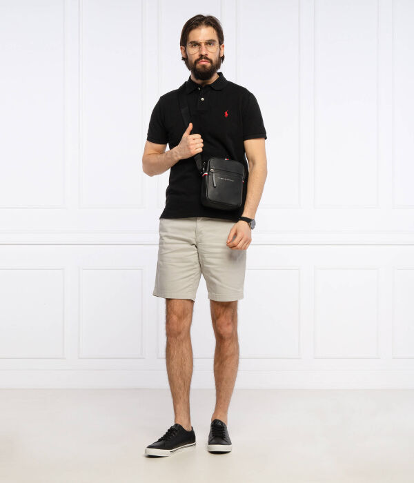 Рубашка поло Custom slim fit Polo Ralph Lauren, черный — фото 2