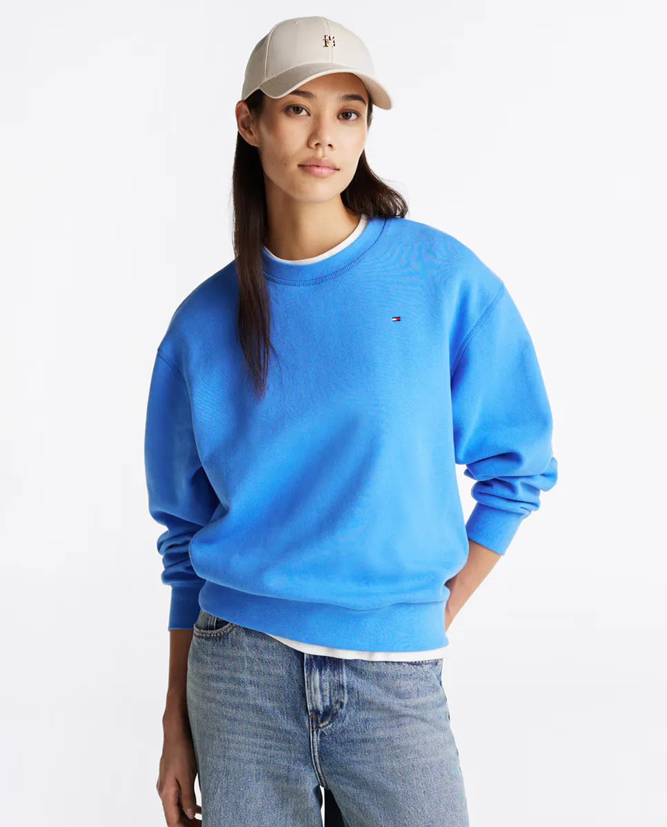 

Женская толстовка без капюшона с круглым вырезом Tommy Hilfiger, синий
