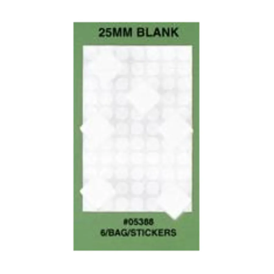 

d6 25 мм, чистый белый, с наклейками (6), Dice - Blank Dice