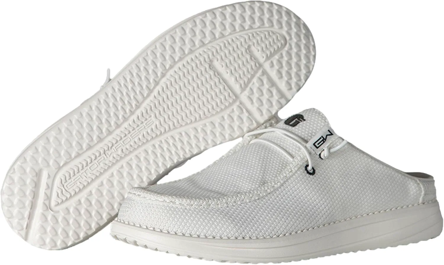 Мужские походные туфли Gator Waders Outback - дышащие мюли без задника - удобная посадка без шнуровки - ультралегкая амортизация - анатомическая посадка, белый — фото 2