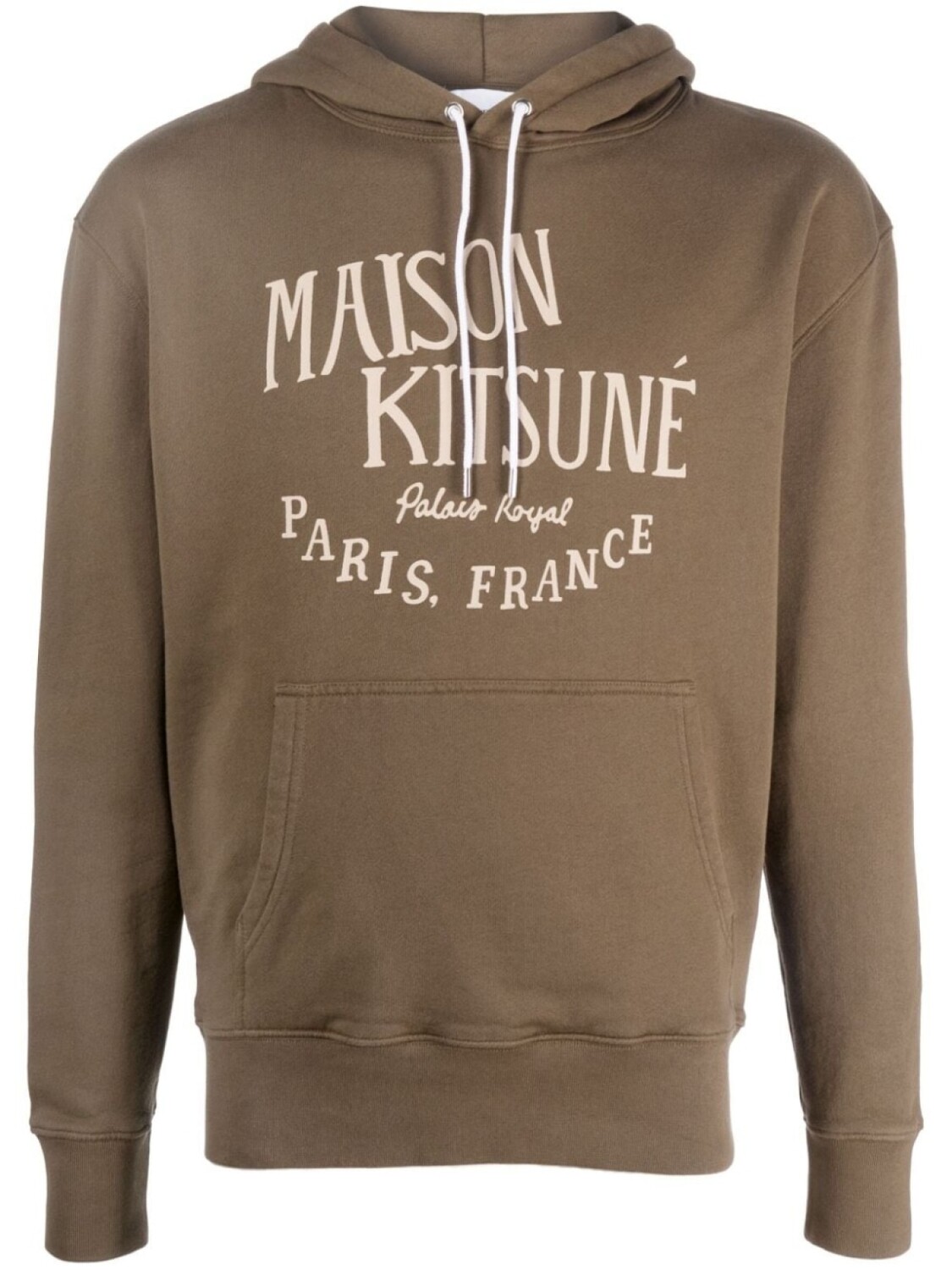 

Maison Kitsuné худи из джерси с логотипом, зеленый