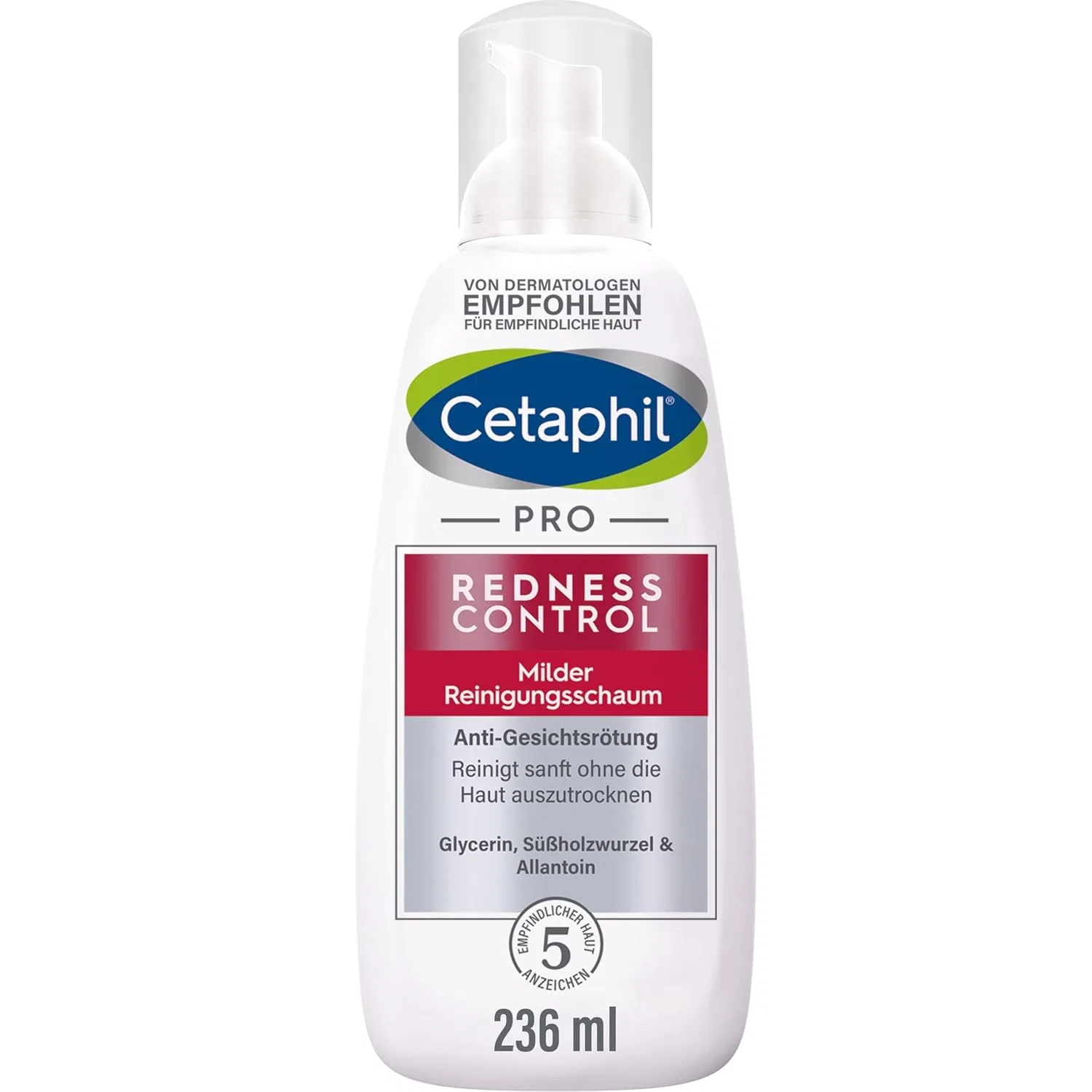 Гель для умывания Cetaphil — Мягкая очищающая пенка Pro RednessControl, 236 мл