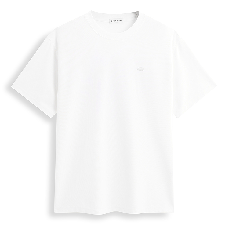 

PEACEBIRD MEN Футболка мужская с принтом на спине белая короткий рукав