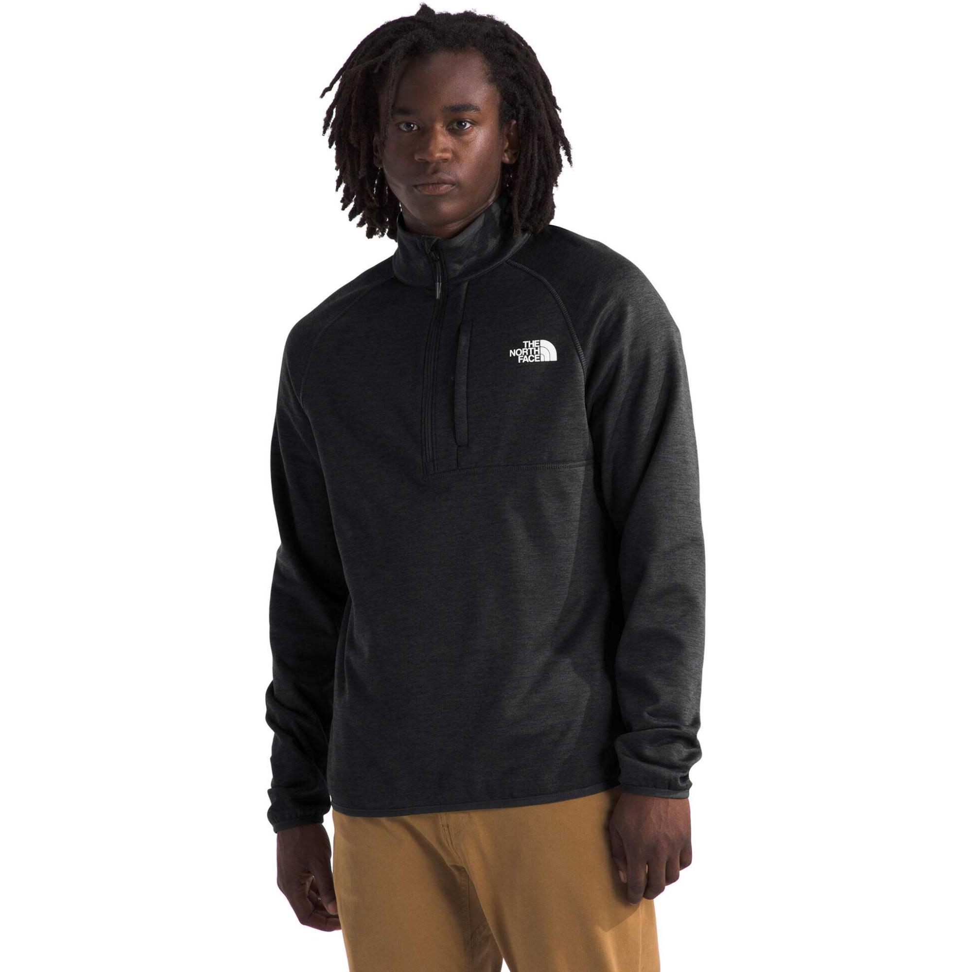 

Мужской флисовый пуловер Canyonlands с половинной молнией The North Face, Black 2