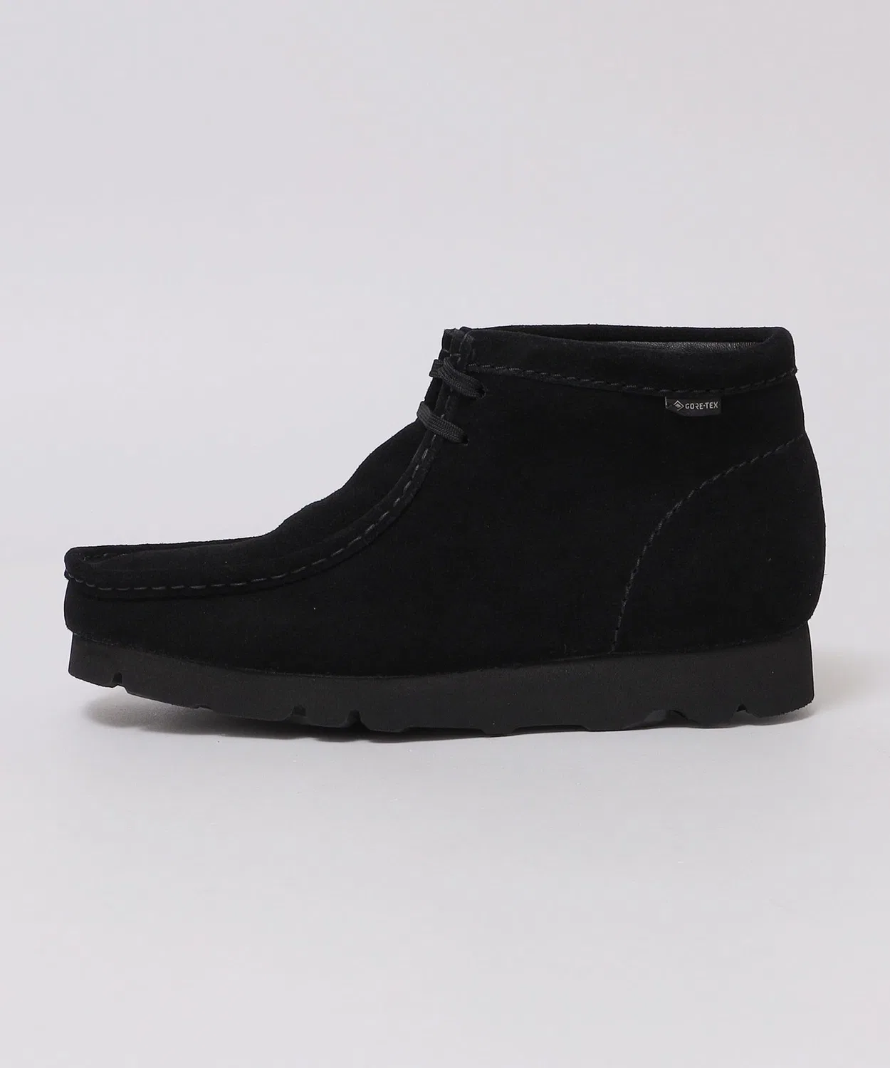Ботинки Wallabee Boot GORE-TEX Clarks на шнурках чёрные — фото 2