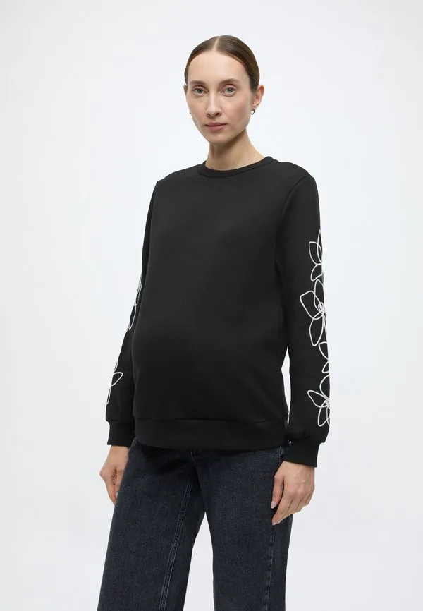 

Свитшот с цветочным принтом и отделкой рукавов в виде веревочной цепочки Anna Field Mama, True Black, Черный, Свитшот с цветочным принтом и отделкой рукавов в виде веревочной цепочки Anna Field Mama, True Black