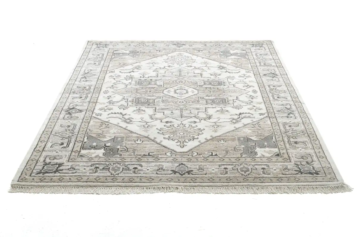 

Шерстяной ковер THEKO "Versian 877", прямоугольный, ручной работы, чистая шерсть, восточный дизайн 60х90 см, цвет natur