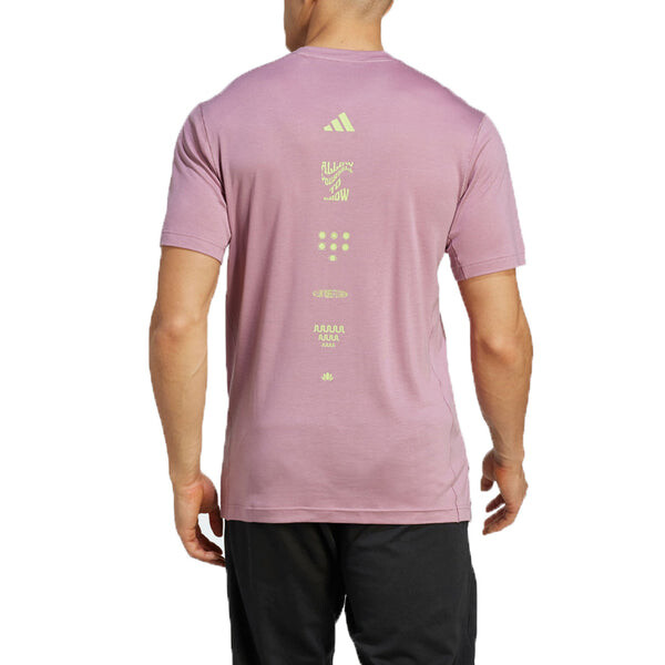 Футболка для занятий йогой Adidas, розовый — фото 3