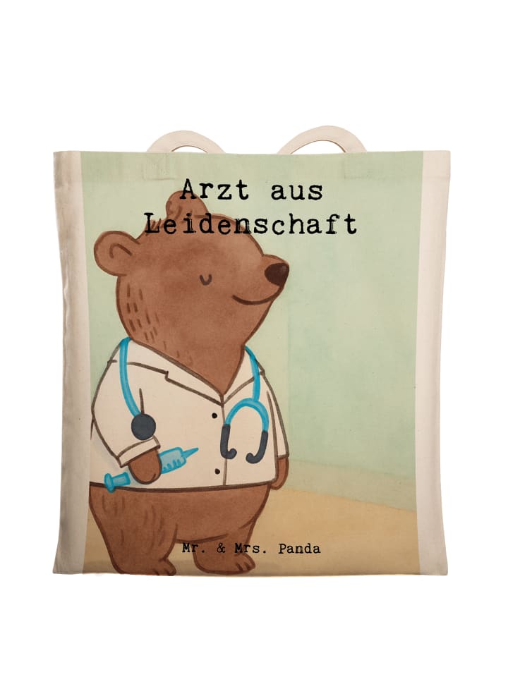 

Mr. & Mrs. Panda Сумка-шоппер с дизайном «Увлечение врачебной профессией» и надписью белого цвета