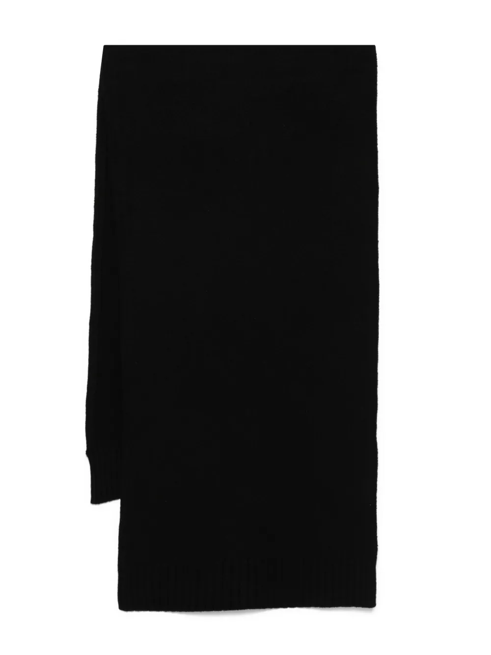 

Шерстяной шарф JIL SANDER, черный