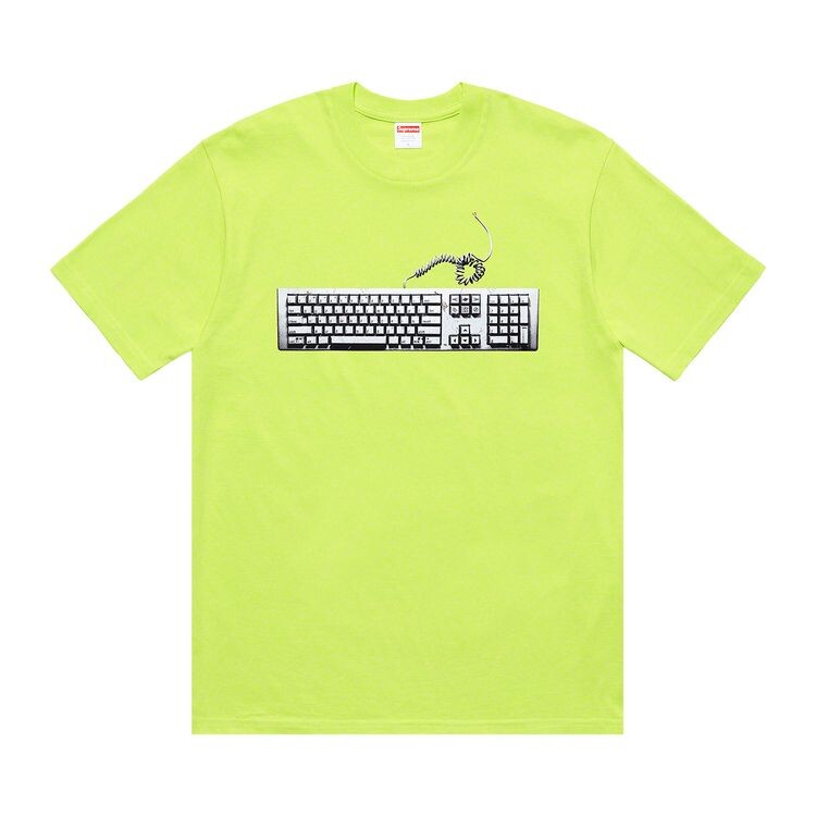 

Футболка Supreme Keyboard Tee Neon Green, зеленый