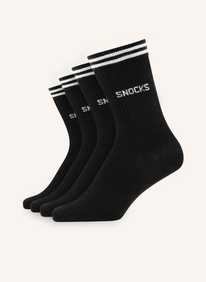 

Упаковка из 4 спортивных носков Snocks, черный