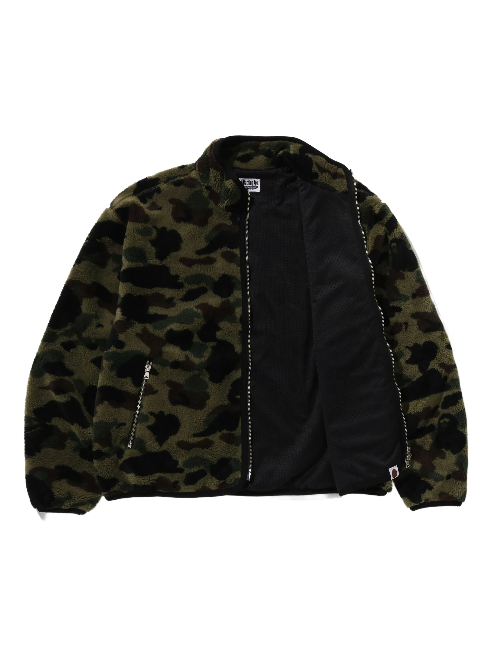 Куртка на молнии с камуфляжным узором A Bathing Ape, зеленый — фото 4