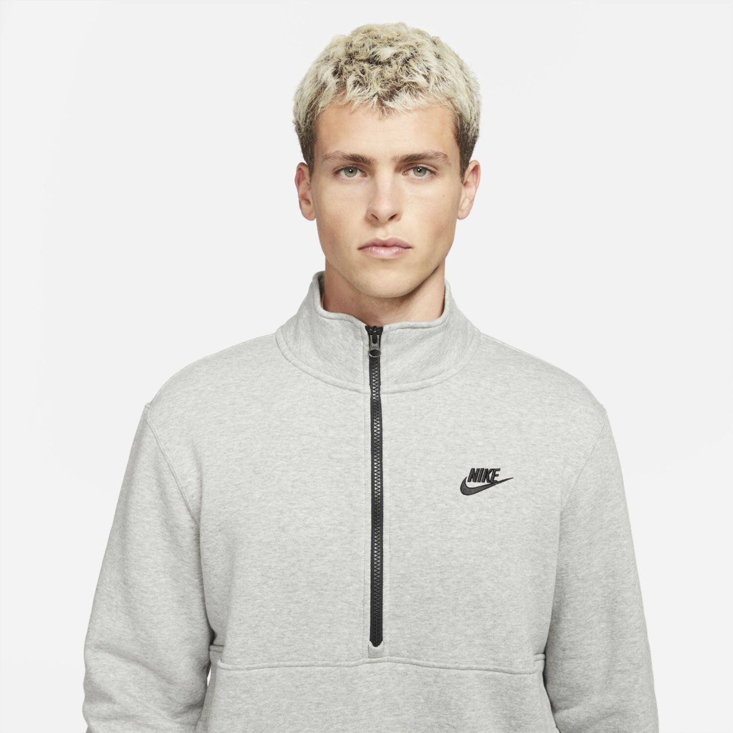 Мужской пуловер с молнией в четверть четверти Nike Club — фото 3