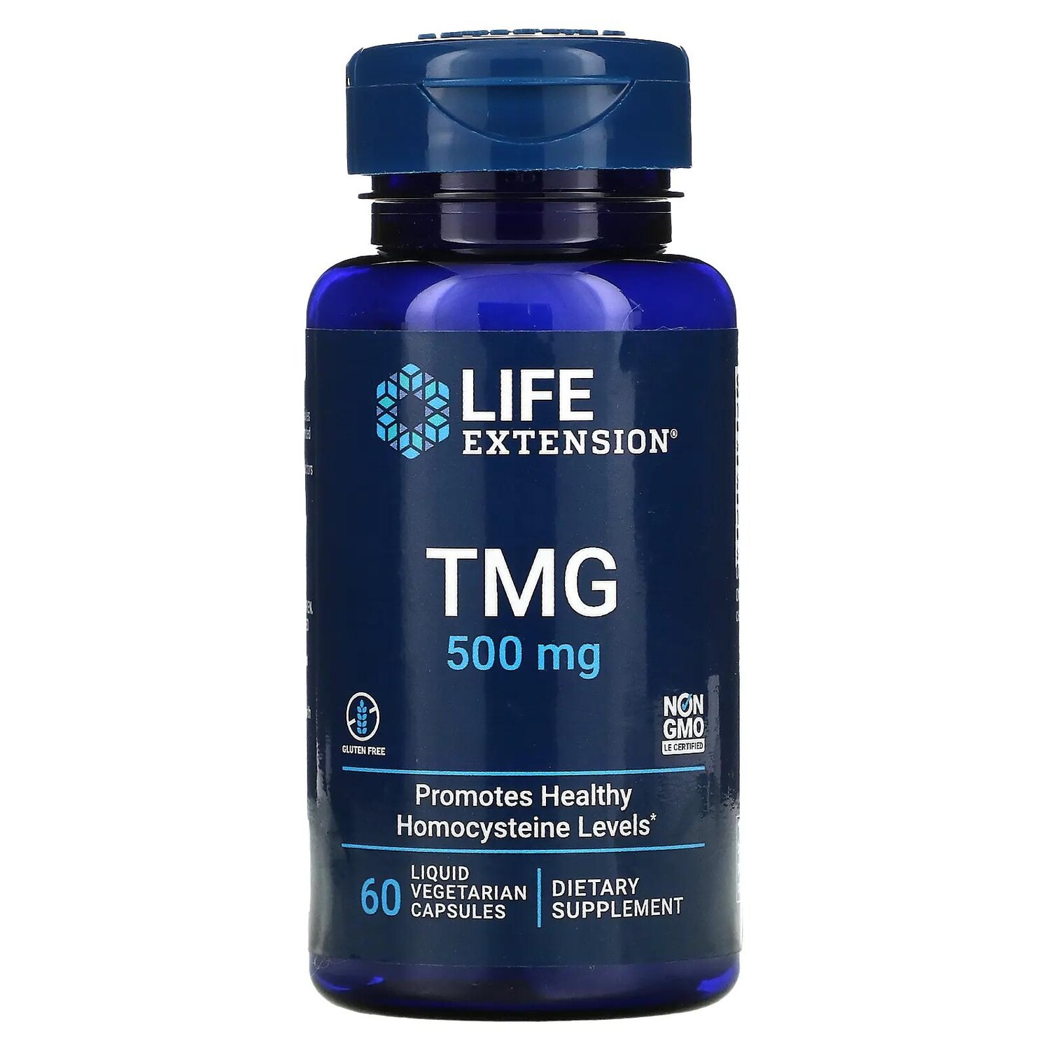 

Life Extension TMG (триметилглицин) 500 мг 60 вегетарианских капсул с жидким содержимым