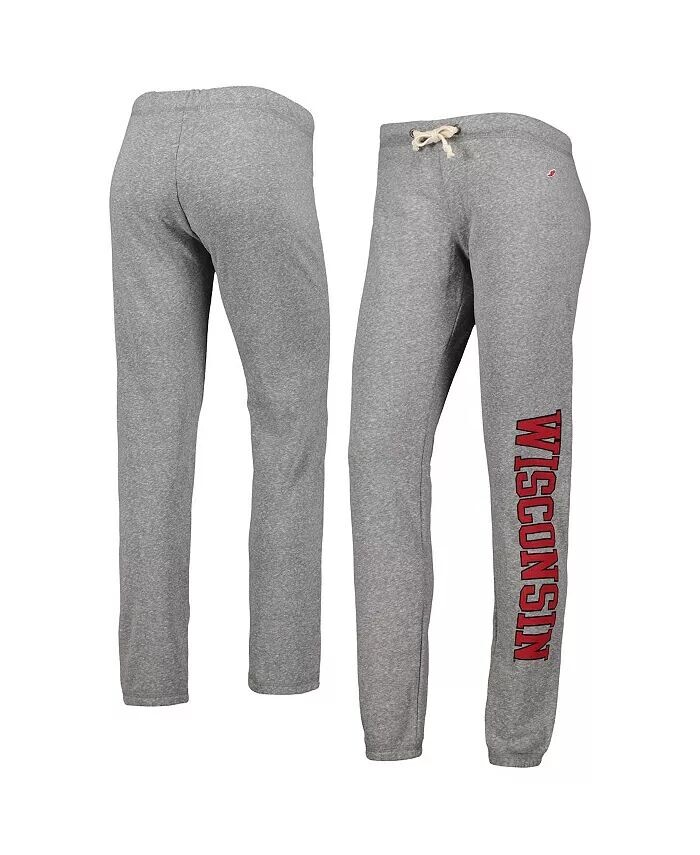 

Женские брюки-джоггеры три-смесового цвета Heather Grey Wisconsin Badgers Victory Springs League Collegiate Wear