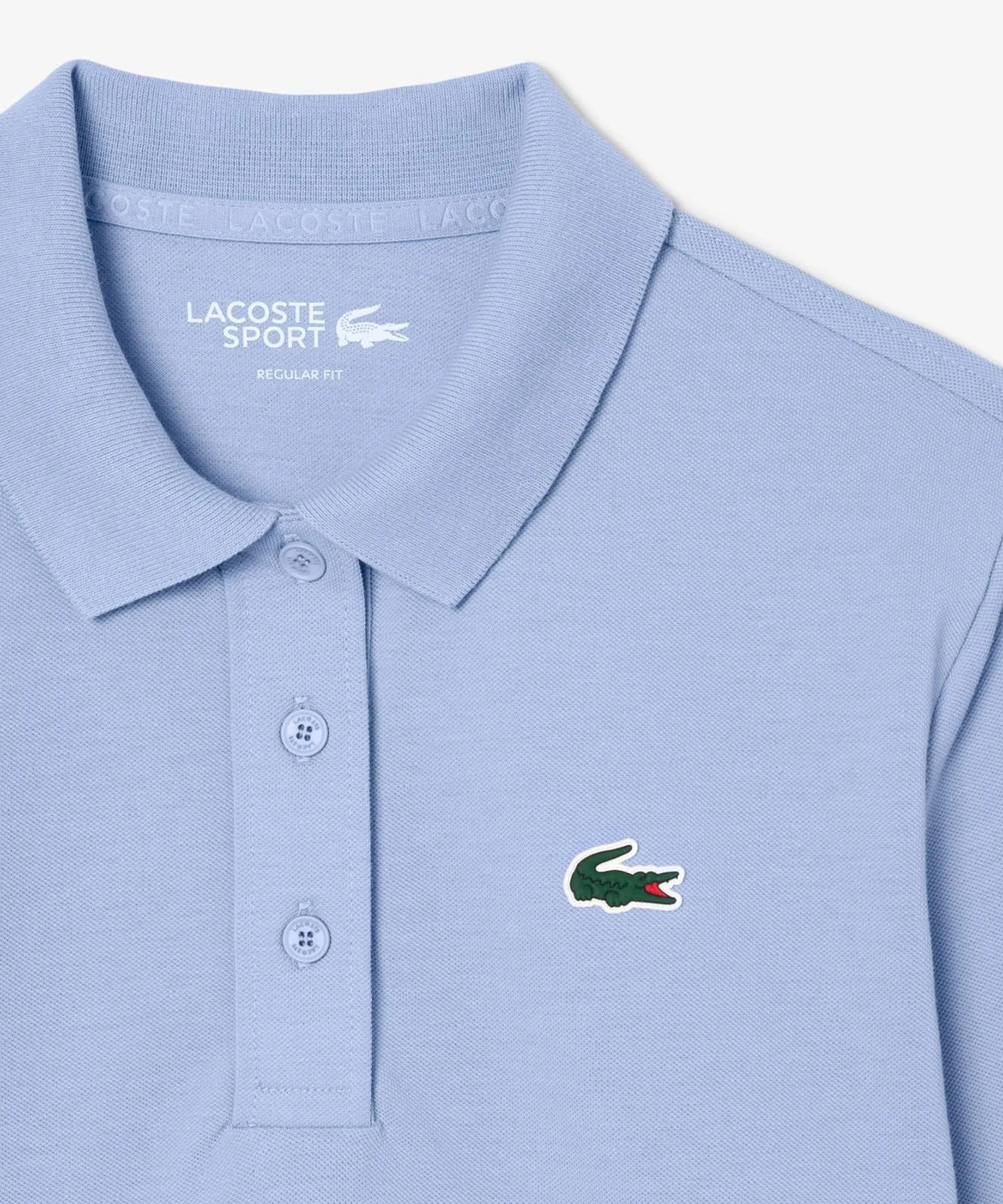 Футболка-поло LACOSTE для гольфа Light blue с УФ-защитой — фото 3