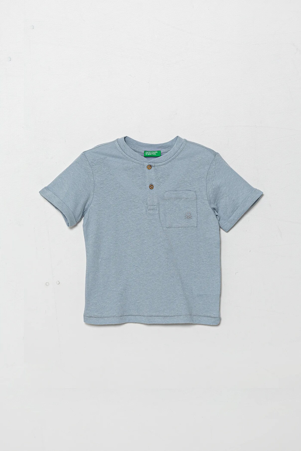 

Футболка из льняной смеси для детей United Colors Of Benetton, синий