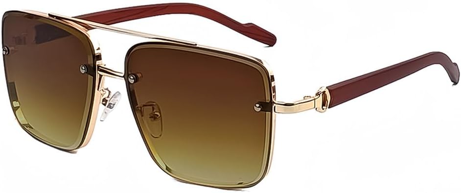 

Ретро-солнцезащитные очки с деревянными дужками, квадратной формой, плоской верхней частью и двойной перемычкой. Защита от ультрафиолета UV400. Модель: WNCKSQ, цвет: C02 Brown